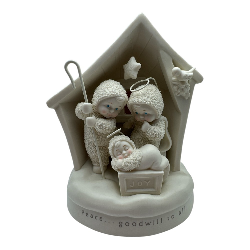 Dept 56 Snowbabies 69344 Peace and Goodwill To All Figurine w/ Box 2003